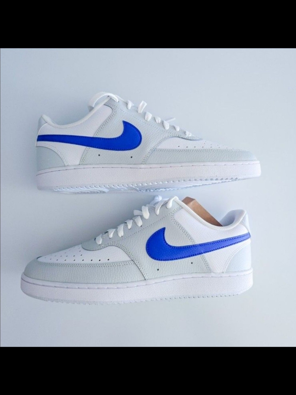 Nike Court Vision Low - White/Royal Blue - Men's Size 11 - New